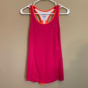 Nike Running Dri-Fit Singlet Orange Pink Medium